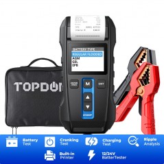 Tester baterii TOPDON BT300P – Profesional cu imprimantă inclusă
