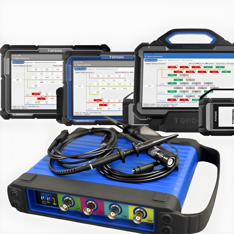 TOPDON Phoenix Scope – Osciloscop Auto cu 4 Canale, Diagnoză Electronică Avansată