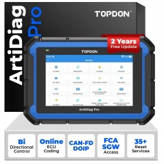 TOPDON ArtiDiag Pro 2.0 – Tester Auto Profesional cu Codare ECU și Control Bidirecțional