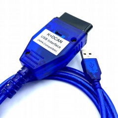 Interfață USB OBD2 K+DCAN – Diagnoză completă pentru autoturisme 1998–2008