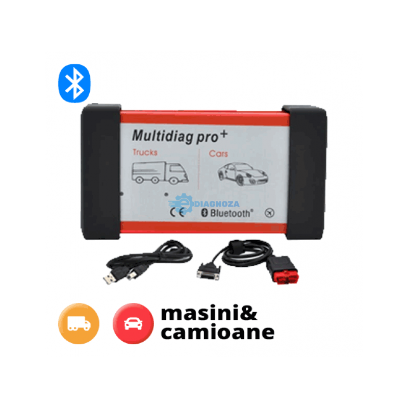 Pachet profesional complet MultiDiag PRO + Laptop Refurbised i5, 4 GB RAM, HDD 320 GB + Soft catalog reparatii