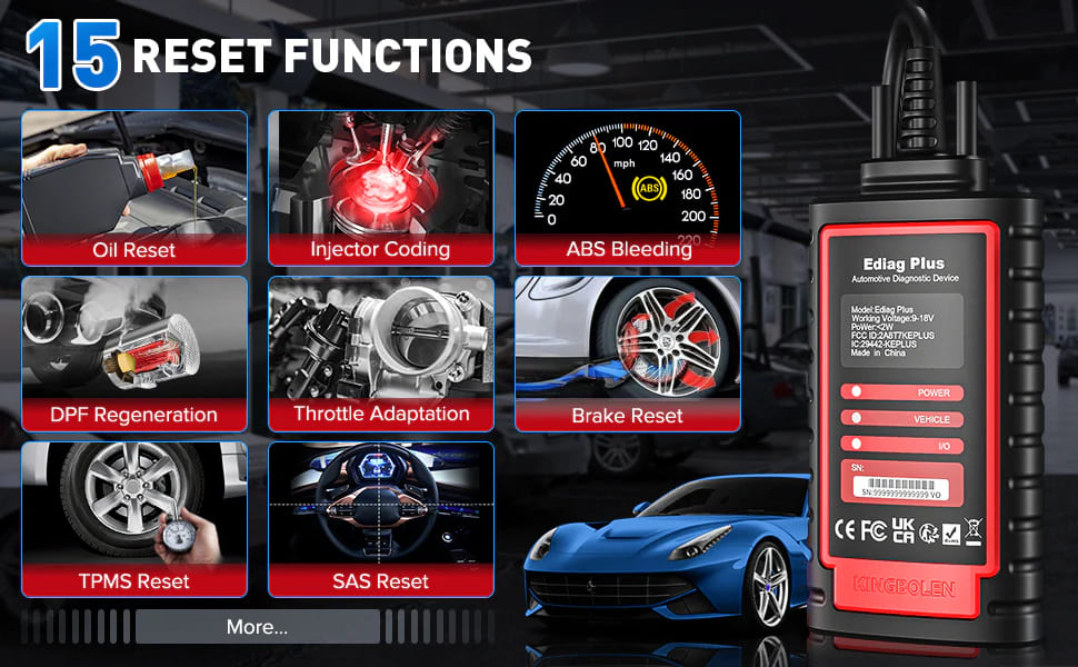 Functii service si de resetare Kingbolen Ediag Elite