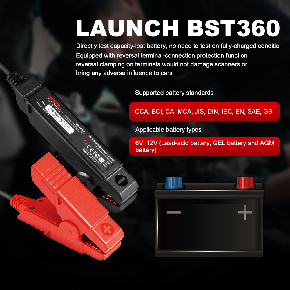 Tester baterii launch x431 - BST360