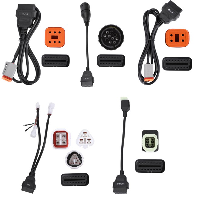 Kit Launch diagnoza moto cu licenta software si cabluri pentru marci moto compatibile