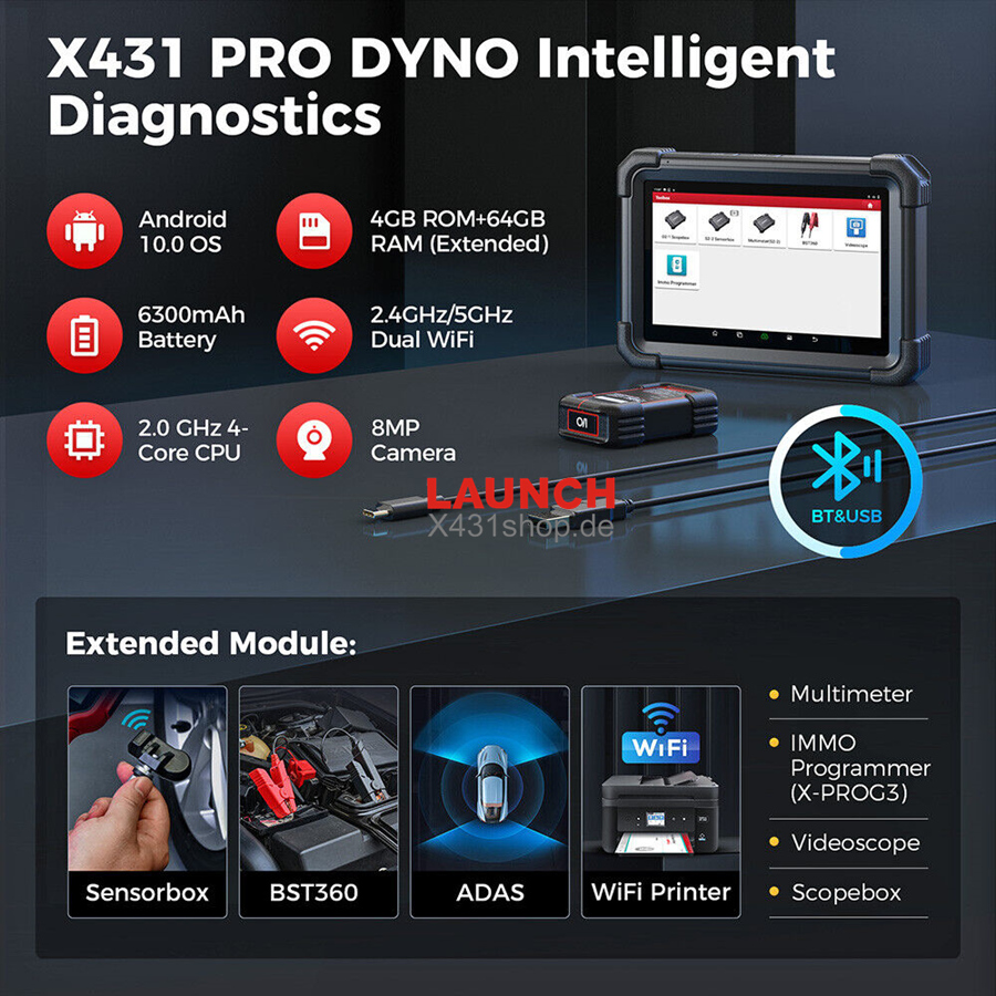 X431 DYNO SPECIFICATII