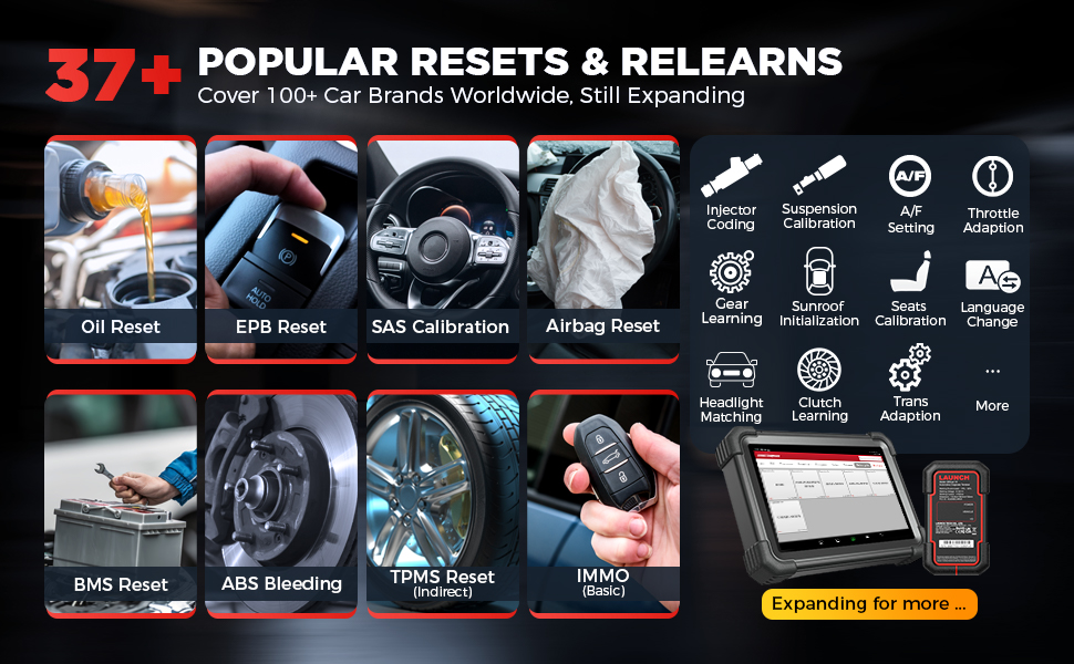 Launch x431 DYNO 2025 Functii