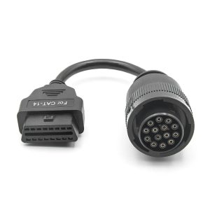 Cablu adaptor diagnoză compatibil cu Caterpillar, 14 pini la OBD2