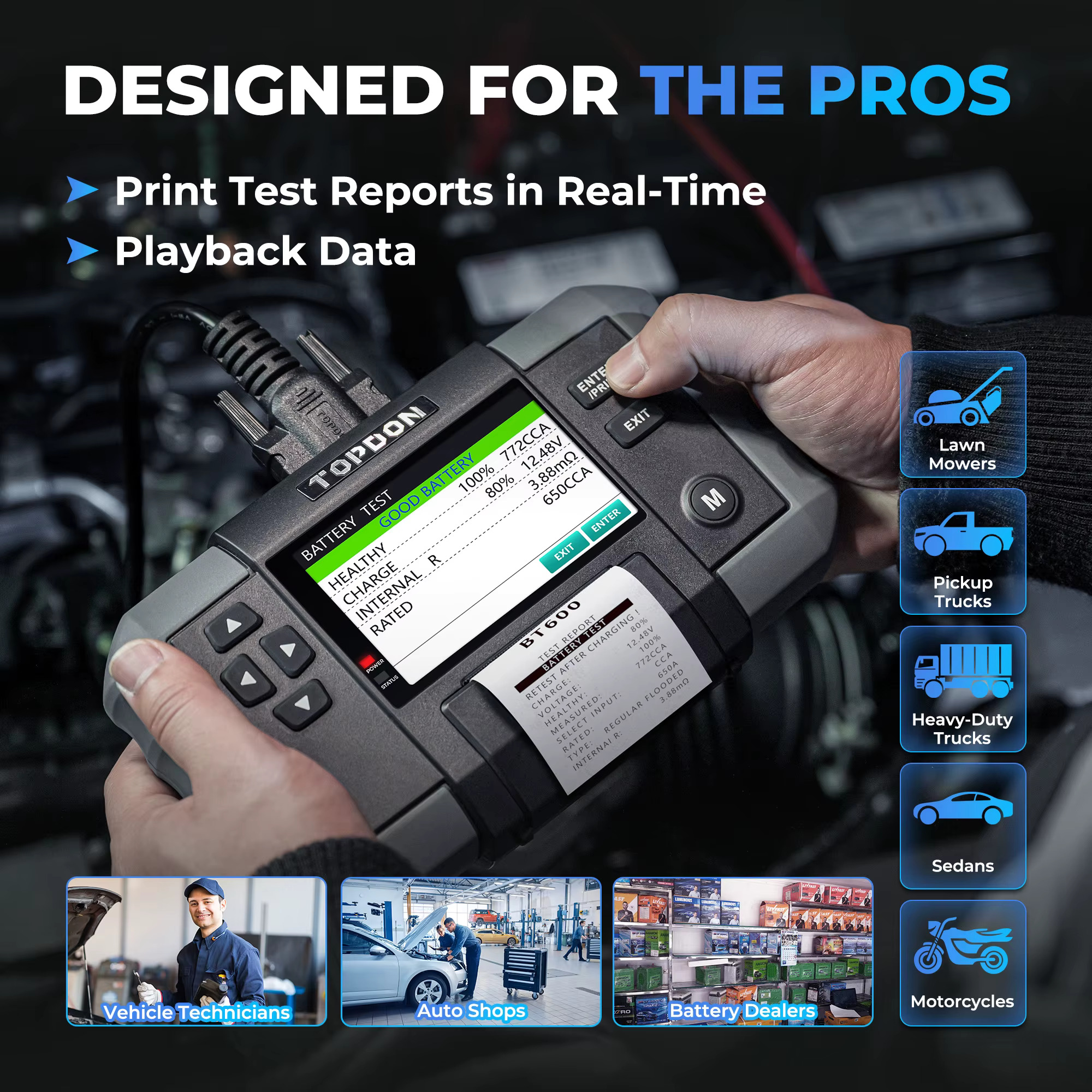 Topdon bt600 - tester baterii auto