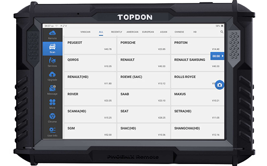 Topdon Phoenix Remote - Tester Auto Topdon Phoenix Remote - Tester Auto