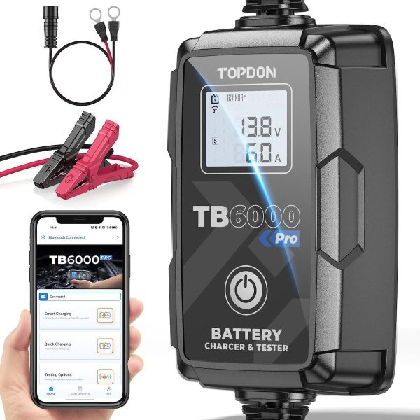 Încărcător și Tester Inteligent 2-în-1 – TOPDON TB6000Pro
