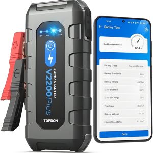 Jump Starter și Tester Inteligent pentru Baterii Auto – TOPDON V2200Plus