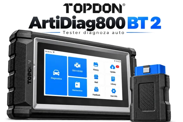 TOPDON ArtiDiag800 BT2 – Tester Auto Profesional Wireless cu CAN-FD si 28+ Functii Service